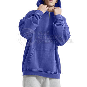Sudaderas con capucha de lavado ácido de moda para hombres Sudadera con capucha de manga larga mezclada de algodón para estilo urbano Sudaderas con capucha de lavado ácido de alta calidad para hombres - Product Image 5