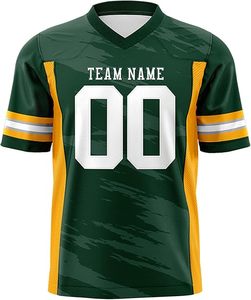 เสื้อเจอร์ซีย์ฟุตบอลอเมริกันสำหรับผู้ชายและผู้หญิงพิมพ์โลโก้สีม่วงแบบระเหิด - Product Image 5