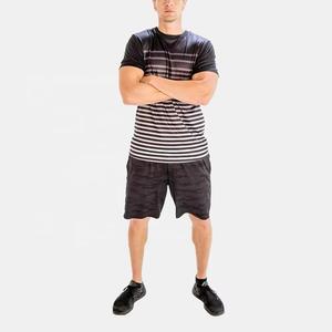 Vente en gros de t-shirts et shorts avec logo personnalisé pour hommes taille plus coupe-vent et écologique pour une tenue décontractée d'été - Product Image 3