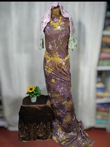 Nouvelle arrivée, robe traditionnelle somalienne Maqbal Dirac en velours pour filles, design jacquard slub, tissage, mariage, couleurs vibrantes, magnifique - Product Image 4