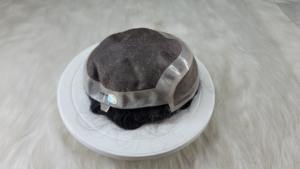 Mono Front Lace Toupee 100% Cheveux Humains Système de Remplacement de Cheveux Durable Non Chirurgical pour Hommes Mono Perruque - Product Image 3