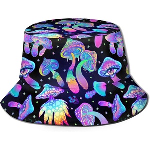 หมวกทรงบัคเก็ตสำหรับผู้ชายหมวกถักสีล้วน - Product Image 6