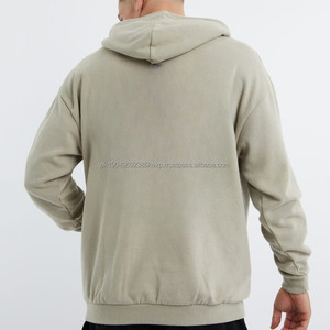 Sudadera con capucha para hombre, estilo urbano, hombros caídos, algodón grueso, corte holgado, estilo oversize, con bolsillo funcional, para hombre - Product Image 5