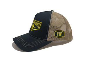 Gorra Trucker Personalizada de 5 Paneles con Costuras en Contraste, Parche Tejido, Malla Trasera y Cierre Ajustable con Logotipo Bordado Lateral al por Mayor - Product Image 2