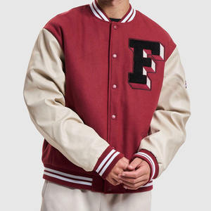 Chaqueta universitaria con botones de diseño de lujo con 2 bolsillos laterales Letterman College Baseball & Bomber Varsity Jacket para hombres - Product Image 1