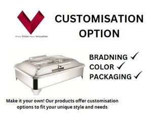 Gran oferta SS Rectangular Chafing Dish 10L, perfecto para buffets y eventos de catering, calentador de alimentos rectangular de acero inoxidable 10L - Product Image 3