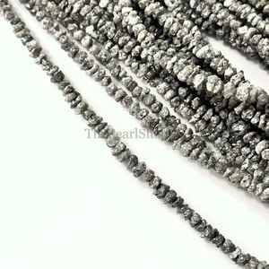 Cuentas de Diamante Gris Natural Sin Cortar de 2-3 mm, Cuentas de Diamante Sueltas al por Mayor, Libres de Conflictos, para la Fabricación de Joyas y Exportación - Product Image 2