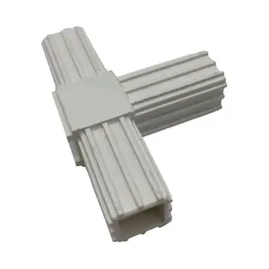 하이 퀄리티 성형 나일론 소재 3 방향 알루미늄 사각 튜브 커넥터 피팅 사각 알루미늄 튜브