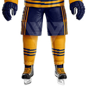 Haute Performance hommes femmes vêtements de Hockey sur glace maillots à manches longues et shorts meilleure qualité deux pièces Hockey uniformes ensembles - Product Image 5
