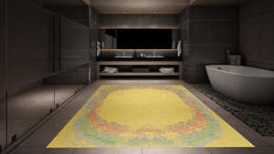 Juego de alfombras persas de lana anudadas a mano de alta calidad, diseño de patrón abstracto, resistente al fuego, respetuoso con las mascotas, antideslizante, respetuoso con el medio ambiente - Product Image 6