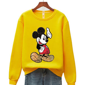 Mode féminine décontracté ample confortable sweats à col rond vêtements d'hiver décontractés sweats à vendre - Product Image 1