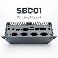 Boîtier en aluminium sans ventilateur personnalisé pour ordinateur industriel embarqué, carte mère SBC, OEM ODM SBC01