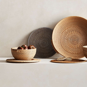 Cesta de Frutas de Ratán Tejida a Mano, Artesanía Natural, Decoración Ecológica y Sostenible para el Hogar, Recuerdo de Vietnam - Product Image 6