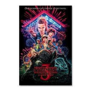 Ensemble de 5 affiches de style moderne Stranger Things, 5 décorations murales uniques des 5 saisons, en papier - Product Image 6