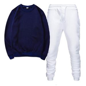 Custom <b>Crewneck</b> Tracksuit Set Jogging Track Suits Sports Set Blank Sweatsuits Wholesale Men Joggers Sets Training Wear - Product Image 3