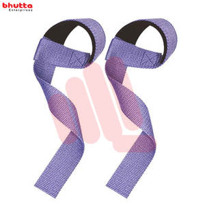 Sangles d'haltérophilie faites par le coton blanc résistant disponible avec le CottonLogo et la couleur adaptés aux besoins du client - Product Image 5