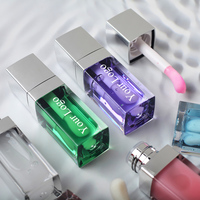 Lipgloss Transparan Grosir Label Pribadi Melembapkan Bibir Vegan Rasa Semangka Minyak Bibir untuk Bibir Kering