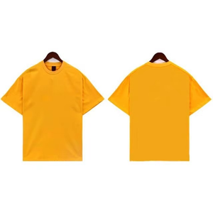 เสื้อยืดผู้ชายสีขาวบ็อกซี่เฮฟวีเวต200-220แกรม100% ผ้าฝ้ายปรับแต่งได้พิมพ์ดีทีจีสีทึบสำหรับฤดูร้อน - Product Image 4