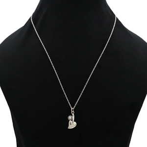 Collier en argent sterling 925 le plus élégant et élégant, perle feuillue, pierre précieuse, accessoire tendance et chic - Product Image 3