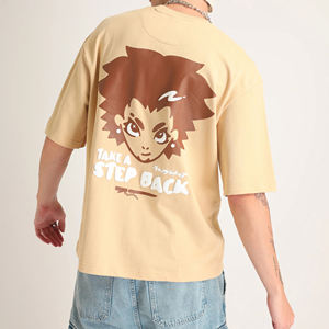 Camisetas estampadas para hombre con cuello redondo para hombre, venta al por mayor en Stock, camiseta de algodón de manga corta con estampado personalizado de la mejor calidad - Product Image 2