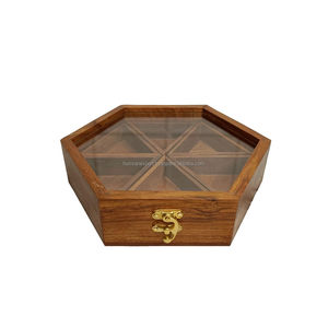 Bandeja Masala de madera hecha a mano, perfectamente diseñada para una presentación y almacenamiento elegantes de Humran Export - Product Image 2