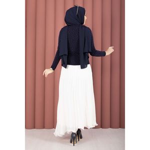 Body bleu marine pour femme avec détails effet sable et pierres - Product Image 5