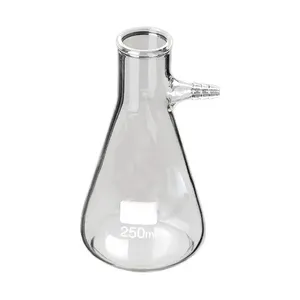 Boccetta filtrante con collo a bullone e tubulazione vetreria da laboratorio di alta qualità boccette in borosilicato Radical