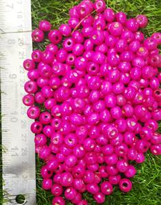 Perles rondes en bois avec motif cœur 31 mm Forme personnalisée Colorées Artisanat moderne Design écologique Produit indien - Product Image 5