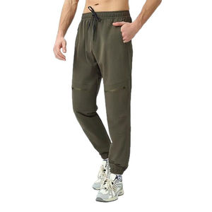 Ensemble de yoga 2 pièces taille haute respirant en nylon 75 % et élasthanne 25 % avec logo personnalisé, soutien-gorge push-up et pantalon à cordon de serrage et revers, grandes tailles - Product Image 6