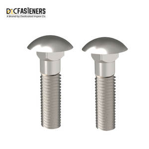 Pernos de carro de acero inoxidable, cuello cuadrado redondo/cabeza de seta con acabados galvanizados y pulidos chapados en zinc - Product Image 4