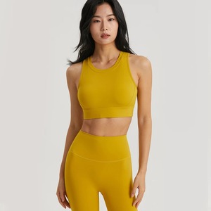 Conjunto de Yoga de 2 piezas para mujer, traje de entrenamiento para gimnasio, Sujetador deportivo y mallas, ropa deportiva - Product Image 4