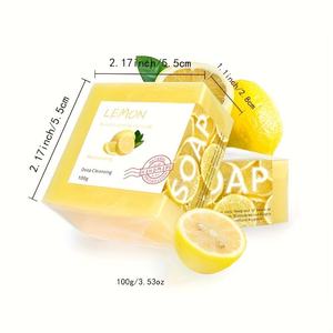 Handmade Solid Facial <b>Soap</b> with Lemon <b>Kojic</b> Acid Main Ingredient Papaya Dark Spot Remover and Whitening Feature - Product Image 6