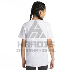 Camisetas lisas de algodón 100% de alta calidad para niños Camisetas en blanco con logotipo personalizado de secado rápido - Product Image 2