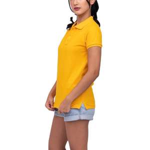 Nueva camisa polo ajustada de manga corta para mujer 100% algodón de alta calidad camisas de manga corta de verano para mujer de Bangladesh - Product Image 4