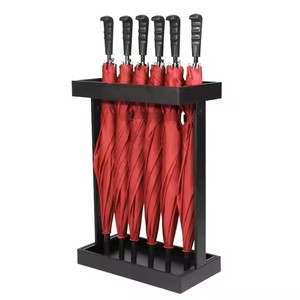 Slim Design Metal Handicraft <b>Umbrella</b> <b>Stand</b> European Style Two-Sided Capacity Customized Color Powder Coated Finish Frame - Product Image 5