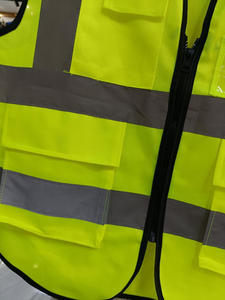 Ropa de trabajo de algodón reflectante transpirable con estampado personalizado, chaleco multibolsillos para construcción de saneamiento, ropa de trabajo para varios sectores - Product Image 5