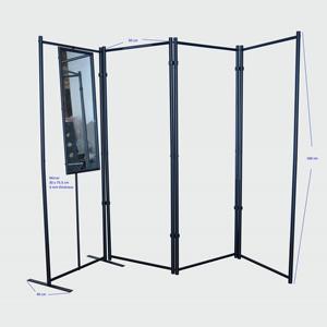 Porte manteau et miroir d'habillage en métal - Product Image 5