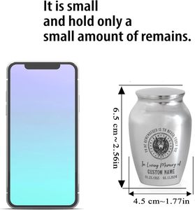 Mini urna conmemorativa vikinga Valhalla personalizada, urna decorativa de recuerdo de acero inoxidable con runas nórdicas grabadas, tamaño personalizado - Product Image 3