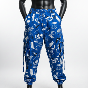 Pantalones Holgados para Mujer, Tela de Poliéster GSM Premium, Estampado por Sublimación en Toda la Superficie, Estilo Cargo, Logotipo Personalizado, Pantalones Holgados en Venta - Product Image 6