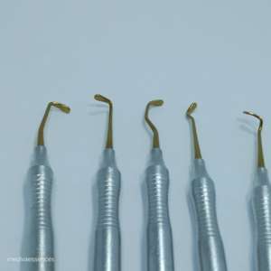 Juego de 6 Instrumentos Dentales de Restauración de Composite, Mango Hueco, Punta de Acero, Manual, Certificado CE, SurgiRight, Precio de Fábrica - Product Image 2