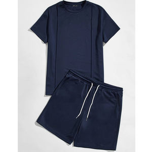 <b>T</b> <b>Shirt</b> <b>Shirts</b> High Quality Wholesale Pure Cotton Mens Tee <b>T</b> <b>Shirt</b> Casual Solid Color Round Neck Summer Track <b>Suit</b> Sets - Product Image 5