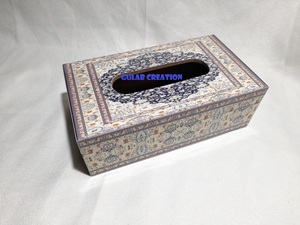 Porte-ustensile et porte-serviettes en MDF de conception personnalisée rectangulaire avec impression numérique Boîte de rangement polyvalente pour cuisine et table à manger - Product Image 3