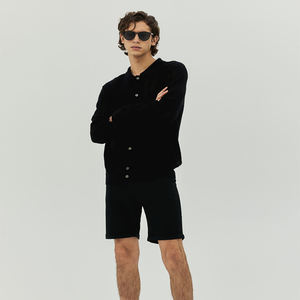 <b>Men's</b> Slim Fit Mid-Waist <b>Shorts</b> Thick Cotton Twill with Custom Logo <b>Lightweight</b> Kids Plain Mesh Running <b>Shorts</b> Plus Size OEM - Product Image 4