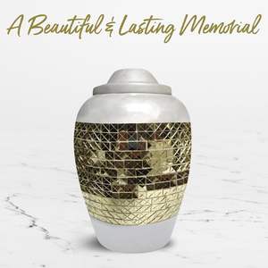 Urna blanca para cenizas humanas para adultos, hombres y mujeres, urnas de cremación grandes para hombres con bolsa, urnas para adultos para mujeres, Honra a tu ser querido - Product Image 4