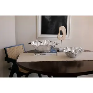 Premium Quality Handmade Metal Bowl with Gloss Polish <b>door</b> handle interior with bowl coverkia safe made by Zahid Exports plated - Product Image 3