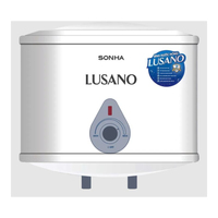 Chauffe-eau électrique indirect Son Ha pour usage domestique - 15/20/30L, en plastique, à économie d'énergie, avec affichage LED, design cylindrique moderne et arrondi