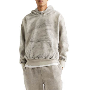 Sudadera con capucha y pantalón de chándal para hombre, ropa de calle de invierno con logotipo personalizado, unisex, talla grande, pantalones de chándal - Product Image 2