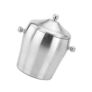 Galvanized Metal Ice Bucket Insulated for Longer Retention for Parties Premium Ice Bucket <b>Drink</b> Accessory - Product Image 5