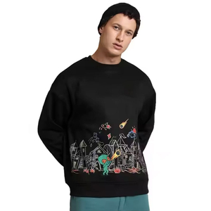 Sweats d'hiver 100% coton de luxe antique pour hommes Sweats à capuche imprimés par sublimation brodés de haute qualité avec des couleurs personnalisées - Product Image 2