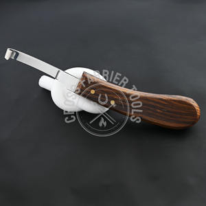 Herramienta profesional de herrador, cuchillo para pezuñas, hoja delgada, cuchillo japonés para recortar pezuñas de acero inoxidable con mango de Madera Suave - Product Image 6